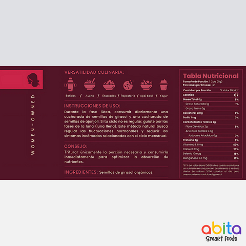 ABITA Smart Foods Ciclo De Semillas Al Estilo Audrey Premium