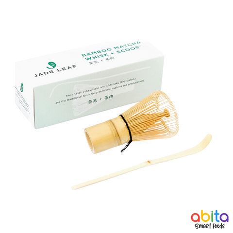 Jade Leaf Bamboo Matcha Whisk + Scoop