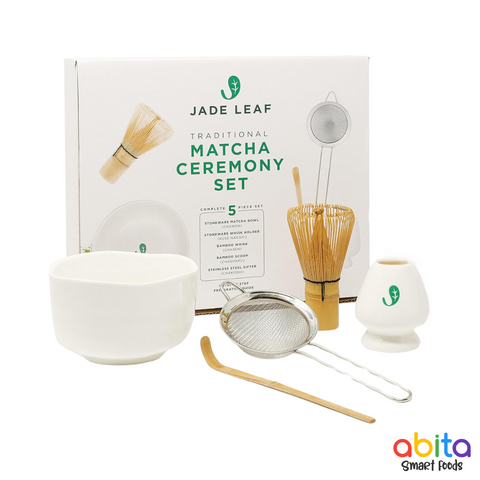 Jade Leaf Traditional Matcha Ceremony Set Complete 5 Piece