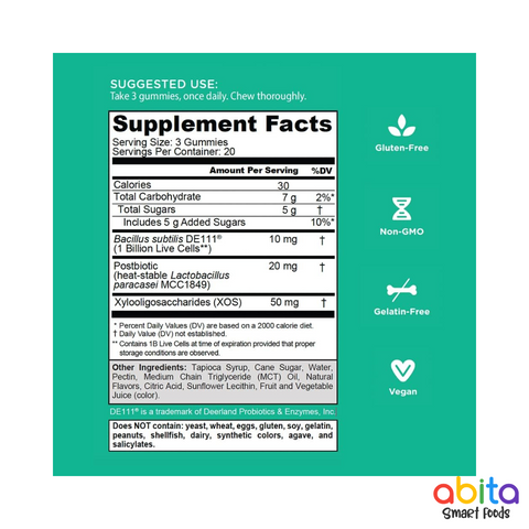 Golí Pre + Post + Probiotics Gummies