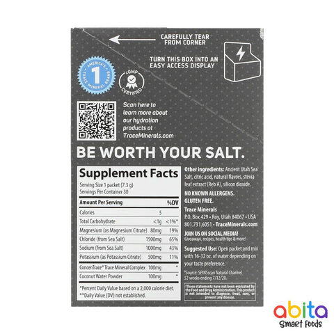 Trace Minerals Zero Lyte Electrolite Drink Mix