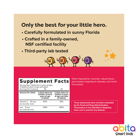 Renzo's Iron Strong With Vitamin C Kids