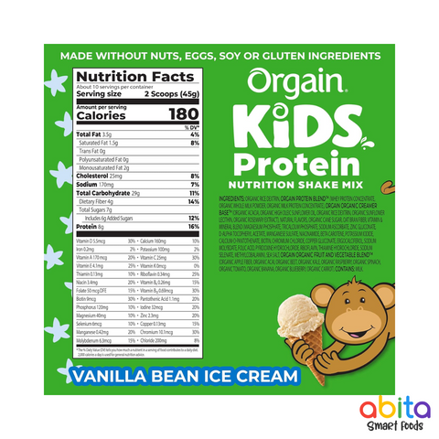 Orgain Kids Protein Nutrition Shake Mix