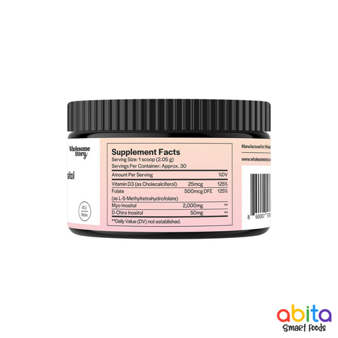 Wholesome Story Myo D'Chiro Inositol With MTHF Folate + Vitamin D3 Powder