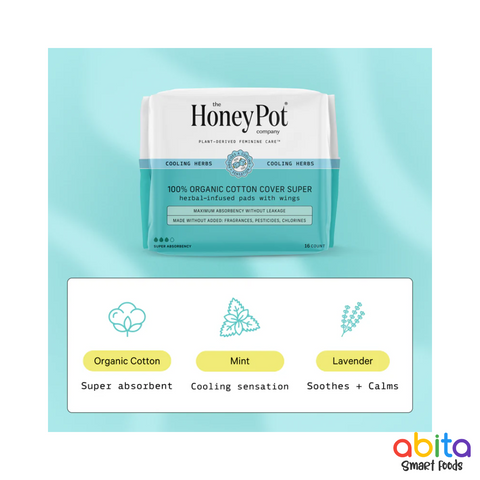 Honey Pot Organic Cotton Cover Super Pads