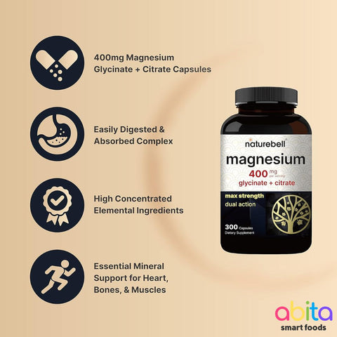 Naturebell Magnesium Glycinate + Citrate