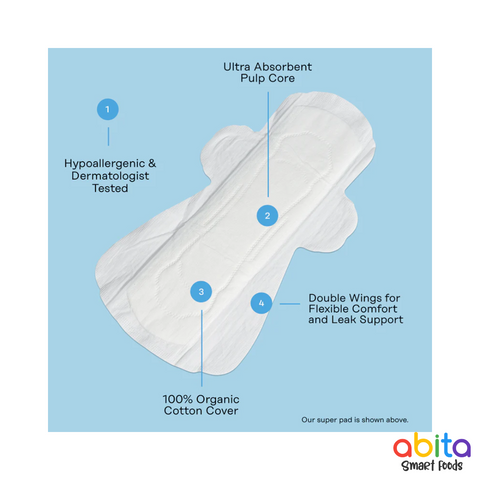 Honey Pot Organic Cotton Cover Super Pads