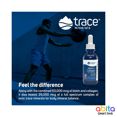 Trace Minerals Ionic Biotin + Collagen Liquid Mineral