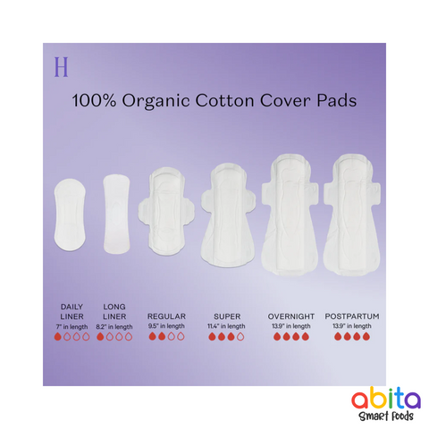 Honey Pot Organic Cotton Cover Super Pads