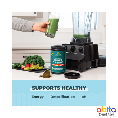 Ancient Nutrition Organic Super Greens Alkalize & Detox