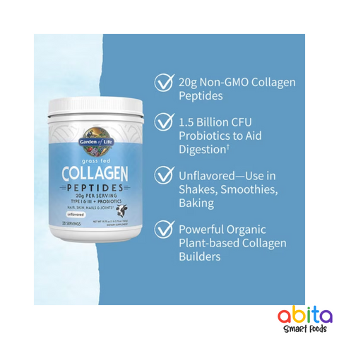 Garden Of Life Grass Fed Collagen Peptides Powder