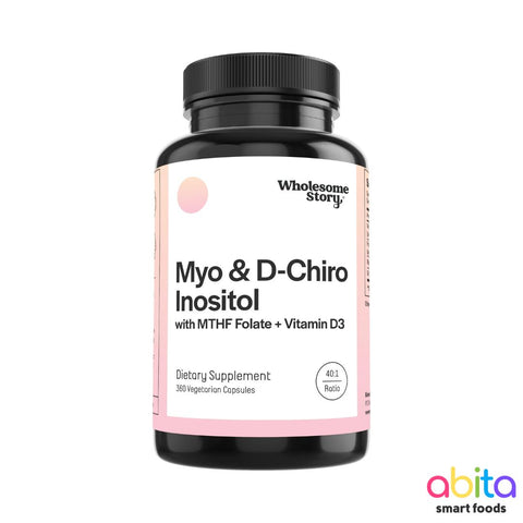 Wholesome Story Myo D'Chiro Inositol With MTHF Folate + Vitamin D3 En Cápsulas
