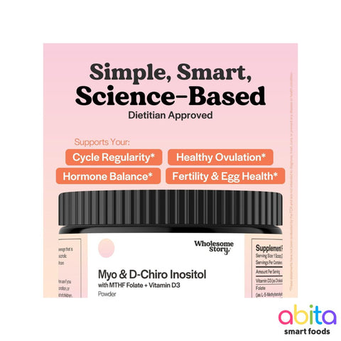 Wholesome Story Myo D'Chiro Inositol With MTHF Folate + Vitamin D3 En Polvo