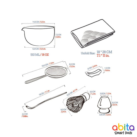 Teanagoo Matcha Set-Beginner (7 pieces)