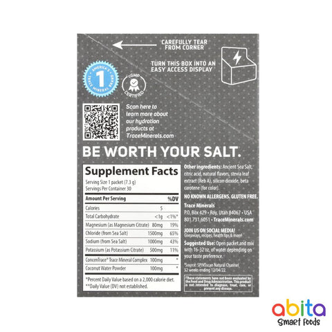 Trace Minerals Zero Lyte Electrolite Drink Mix