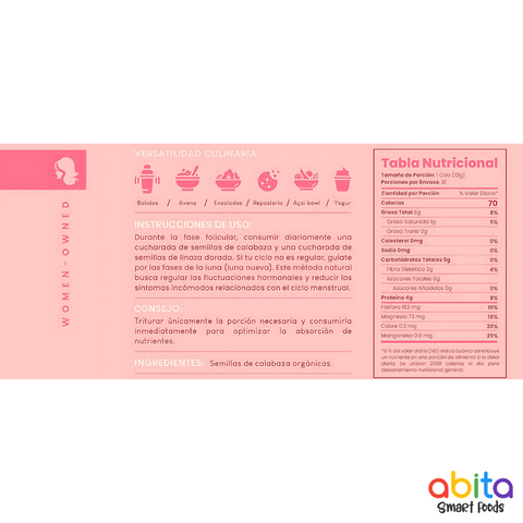 ABITA Smart Foods Ciclo De Semillas Fase Folicular
