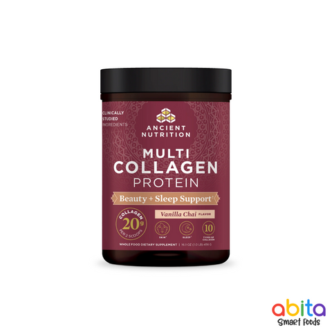 Ancient Nutrition Multi Collagen Protein Beauty + Sleep Support