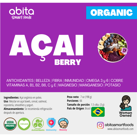 Abita Smart Foods Organic Açai Berry