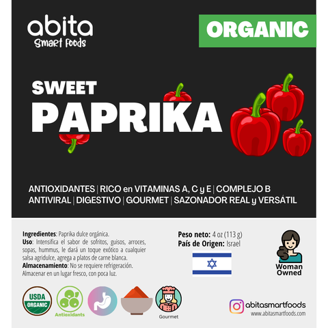 Abita Smart Foods Paprika Organic Natural Sweet