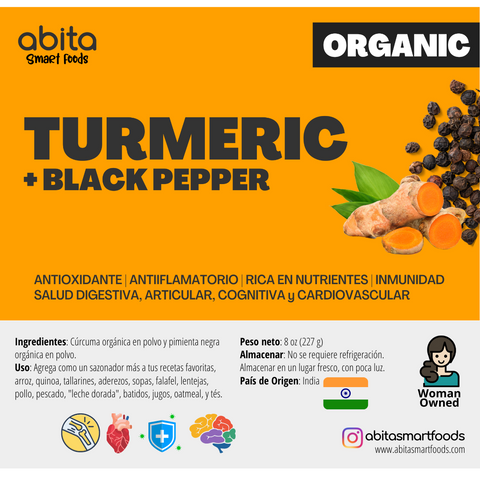 Abita Smart Foods Organic Turmeric + Black Pepper