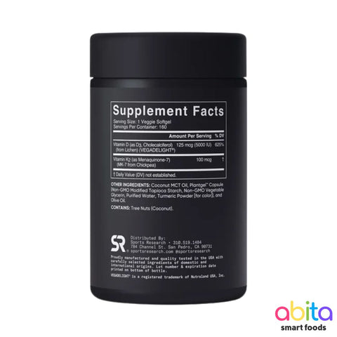 Sports Research Vitamin D3 + K2