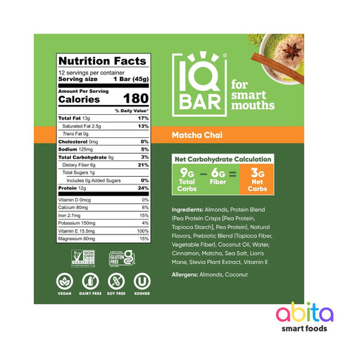 IQBAR  Plant Protein Bars