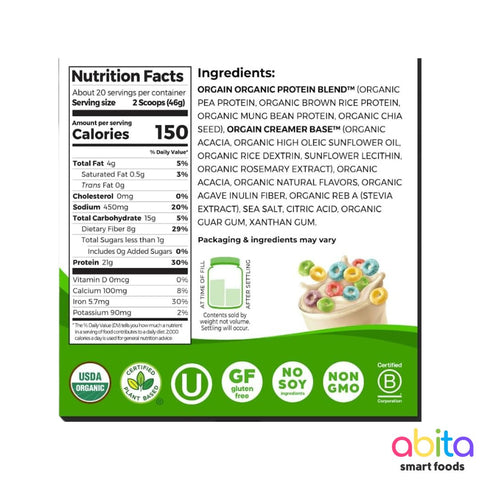 Orgain Organic Protein Powder