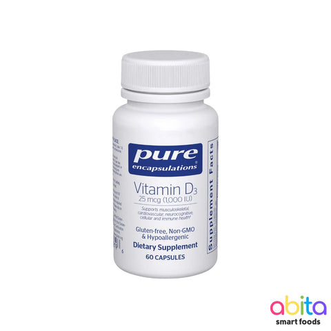 Pure Encapsulations Vitamin D3 25 mcg (1,000 IU)