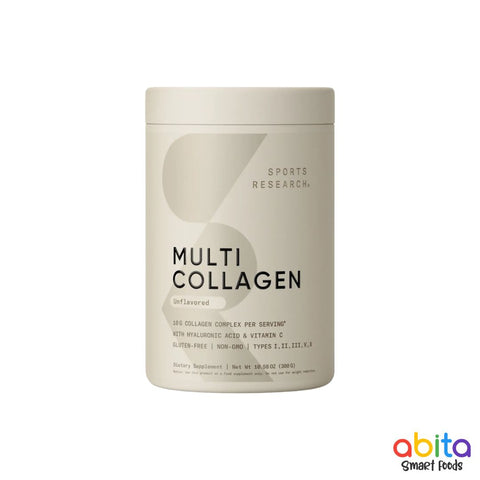 Bottle of Sports Research Multi Collagen Powder with 5 Types of Collagen