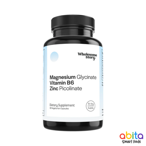 Wholesome Story Magnesium Glycinate + Vitamin B6 + Zinc