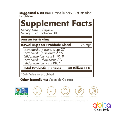 Solgar Bowel Support Probiotic