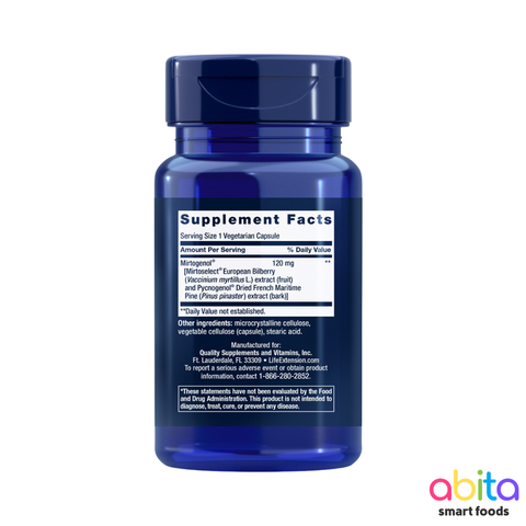 Life Extension Eye Pressure Support With Mirtogenol