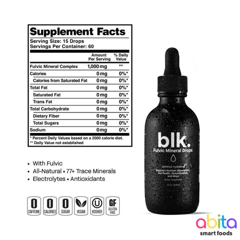 blk Fulvic Mineral Drops