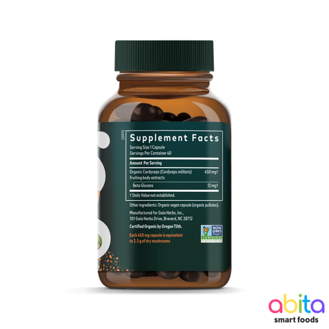 Gaia Herbs Cordyceps Mushroom