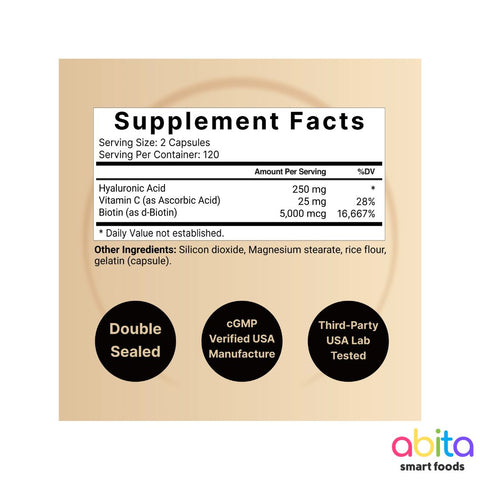 Naturebell Hyaluronic Acid Plus Vitamin C &amp; Biotin