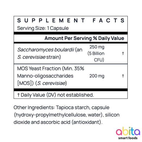 Jarrow Saccharomyces Probiotic Boulardii + MOS