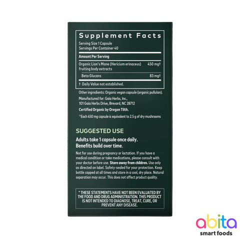 Gaia Lion's Mane Mushroom