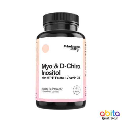 Wholesome Story Myo D'Chiro Inositol With MTHF Folate + Vitamin D3 En Cápsulas