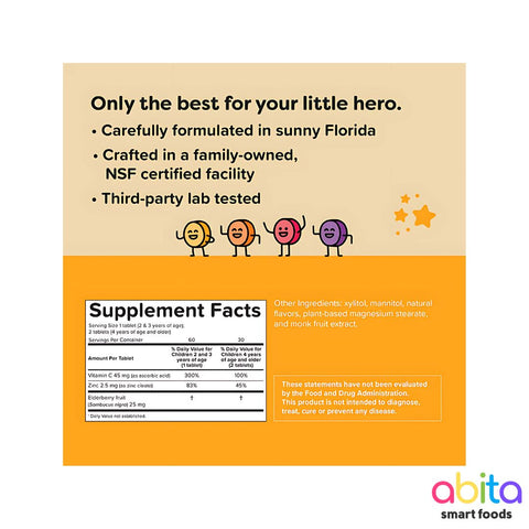 Renzo's Invincible Vitamin C With Elderberry & Zinc Kids