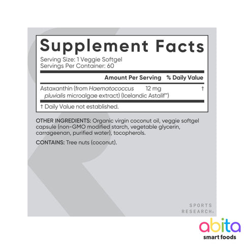 Sports Research Astaxanthin Plant-Based