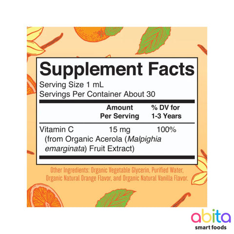 Mary Ruth's Organic Toddler Kids Vitamin C Liquid Drops