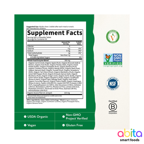 Garden Of Life Dr Formulated Enzymes Organic Digest+