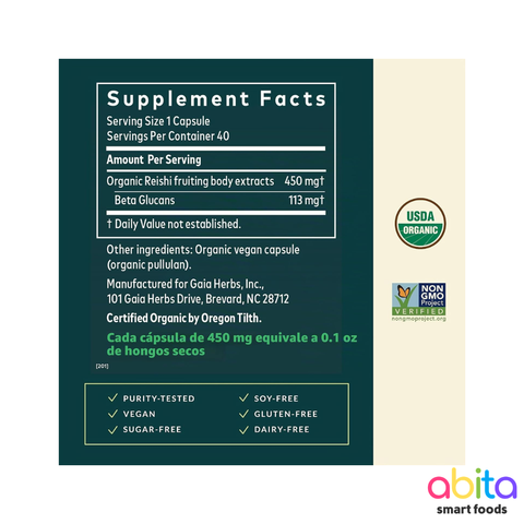 Gaia Herbs Reishi Mushroom