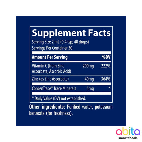 Trace Minerals Ionic Vitamin C + Zinc