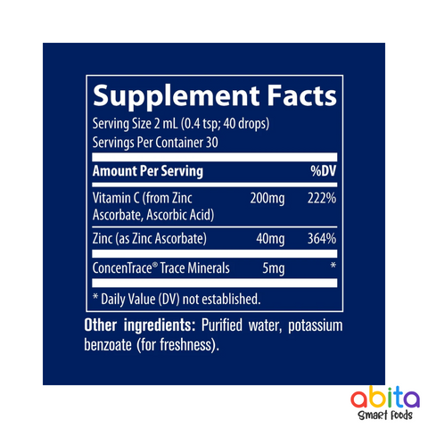 Trace Minerals Ionic Vitamin C + Zinc