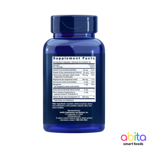 Life Extension Bone Restore Calcium Supplement With Vitamin K2