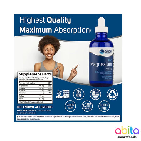 Trace Minerals Ionic Magnesium Liquid Mineral