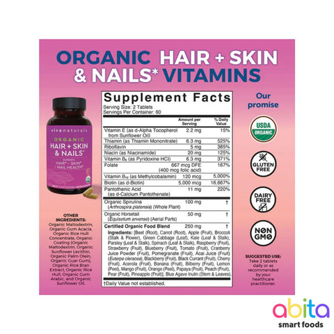 Viva Naturals Organic Hair + Skin & Nails
