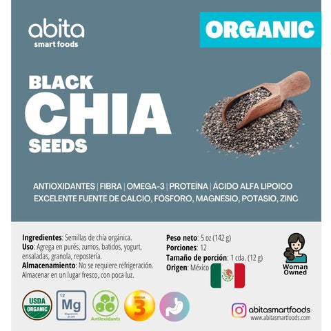 Abita Smart Foods Organic Black Chia Seeds