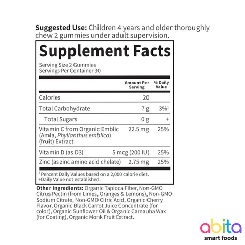 Garden of Life Kids Immune Gummy (Vitamin C, D & Zinc)
